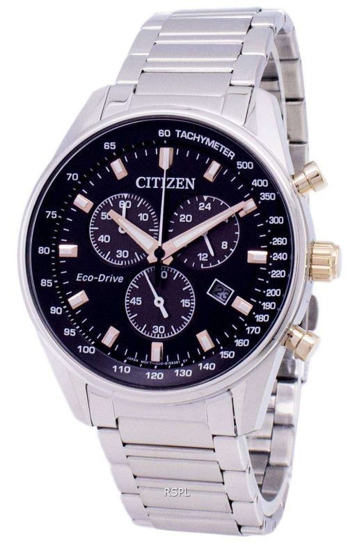 市民エコ ・ ドライブ クロノグラフ タキメーター AT2396 86 e メンズ腕時計