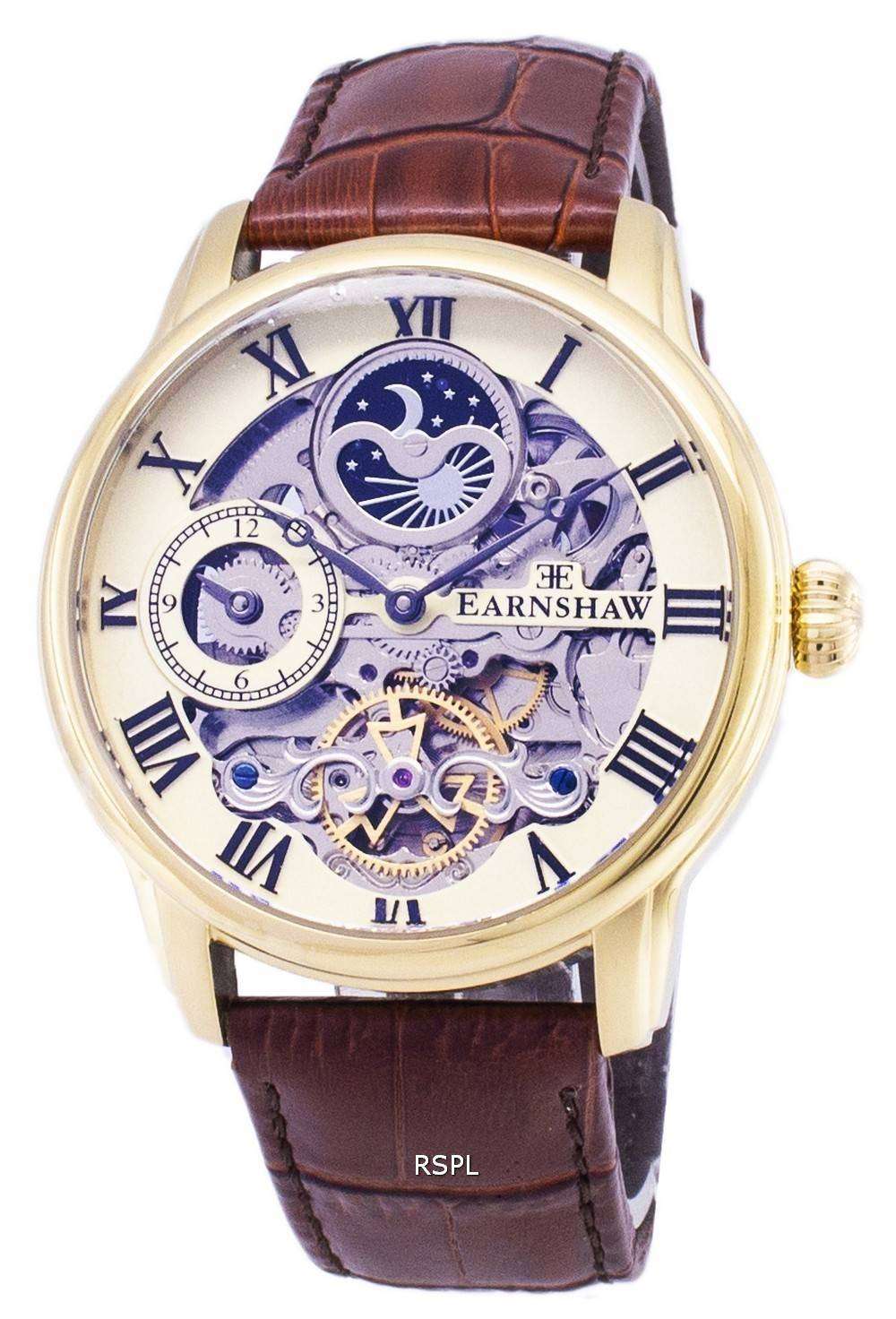 トーマス ・ アーンショウ経度太陽と月自動 ES-8006-06 メンズ腕時計 Japan