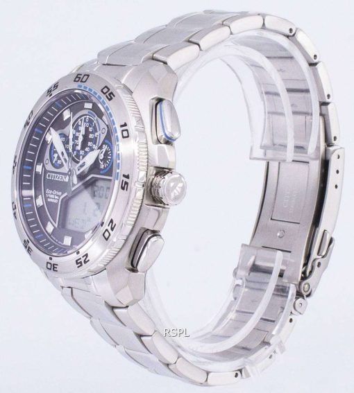 市民プロマスター エコ ・ ドライブ クロノグラフ 200 M 日本製 JW0121 51E メンズ腕時計