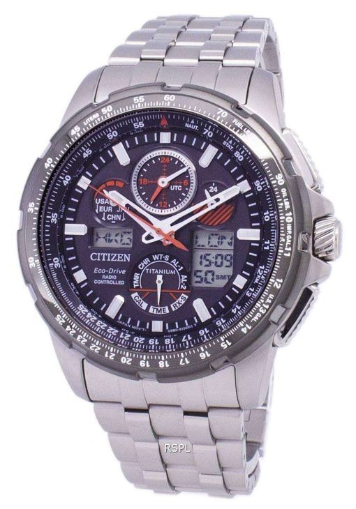 市民プロマスター スカイ エコ ・ ドライブ チタン 200 M JY8069 された 88E メンズ腕時計