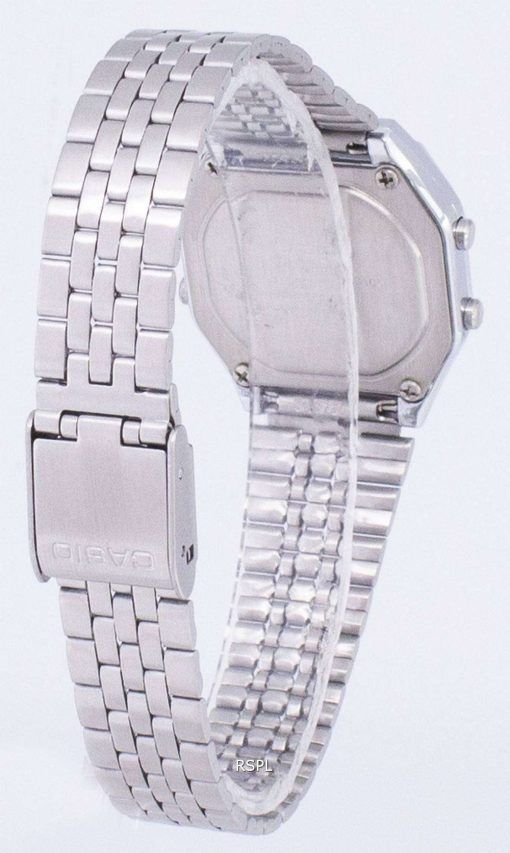 カシオ青年ビンテージ照明水晶デジタル LA680WA-2 C レディース腕時計