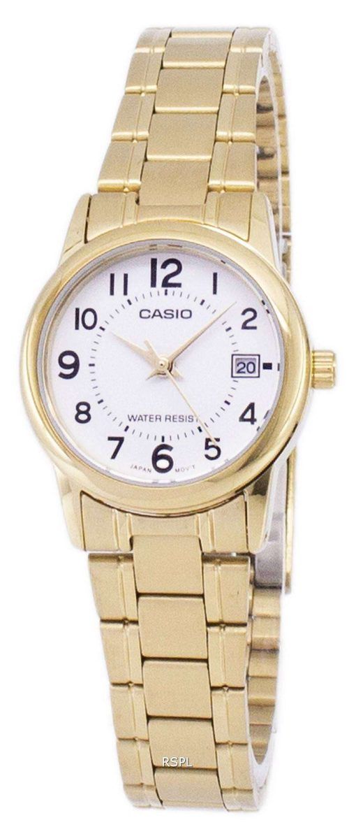 カシオ アナログ クオーツ 7 b LTP-V002G LTPV002G-7B レディース腕時計