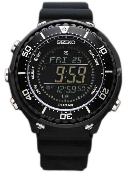 セイコー プロスペックス SBEP001 フィールド マスター小文字デュアル タイム ソーラー 200 M メンズ腕時計