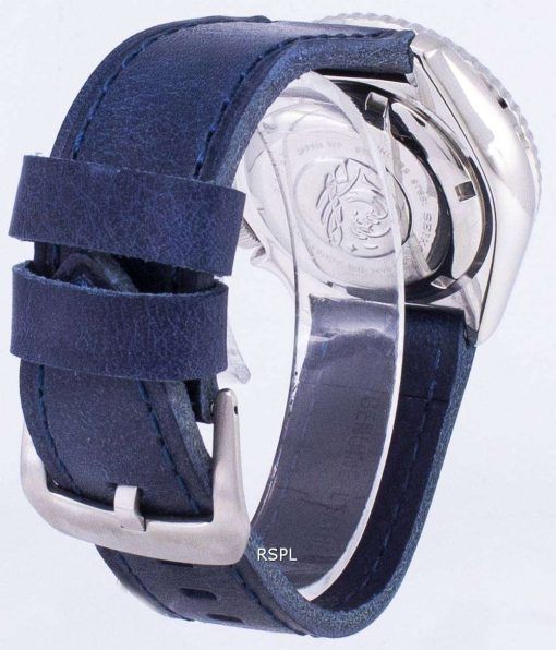 水色の革ストラップ メンズ腕時計セイコー自動 SKX007J1 LS13 ダイバー 200 M 日本