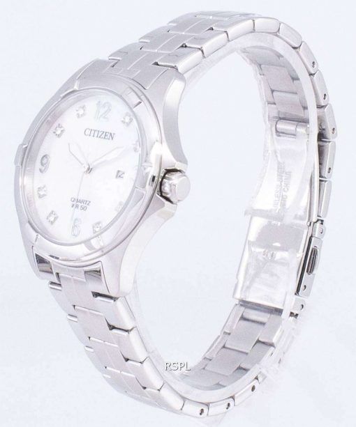 市民石英 EU6080-58 D ダイヤモンド アクセント レディース腕時計