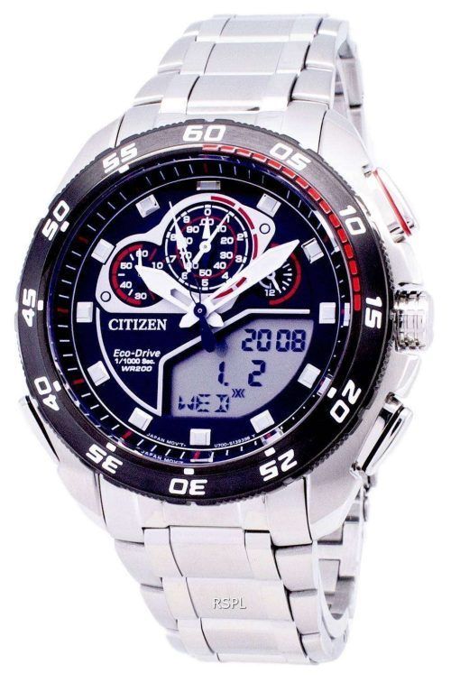 市民プロマスター エコ ・ ドライブ JW0124 53E クロノグラフ 200 M メンズ腕時計