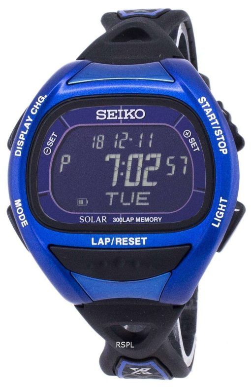 セイコー プロスペックス SBEF029 スーパー ランナー ラップ メモリ ソーラー男性用の腕時計