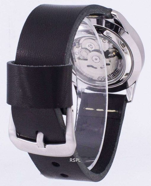 黒革ストラップ メンズ腕時計セイコー 5 スポーツ SNZG09J1 LS14 日本