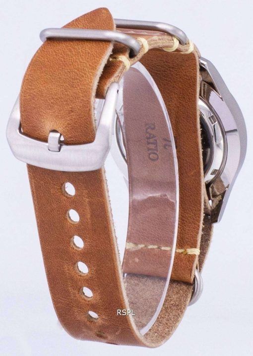 茶色の革ストラップ メンズ腕時計セイコー 5 スポーツ SNZG09J1 LS18 日本