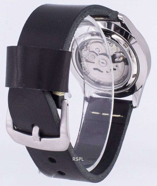 セイコー 5 スポーツ SNZG09K1 LS14 自動黒革ストラップ メンズ腕時計