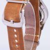 セイコー 5 スポーツ SNZG09K1 LS18 自動茶色の革ストラップ メンズ腕時計