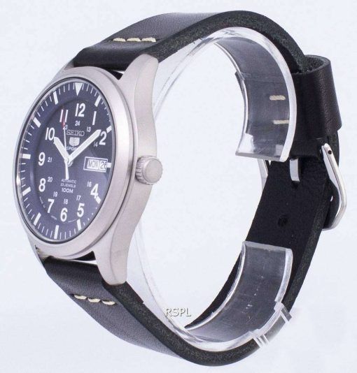 セイコー 5 スポーツ SNZG11J1 LS14 自動黒革ストラップ メンズ腕時計
