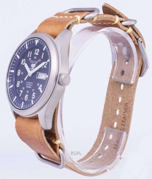 セイコー 5 スポーツ SNZG11J1 LS18 自動茶色の革ストラップ メンズ腕時計