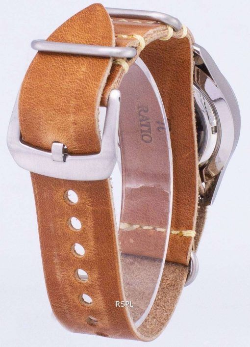 セイコー 5 スポーツ SNZG11J1 LS18 自動茶色の革ストラップ メンズ腕時計