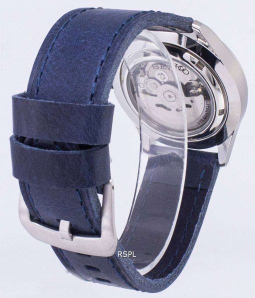 セイコー 5 スポーツ SNZG11K1 LS13 自動ダークブルーのレザー ストラップ メンズ腕時計