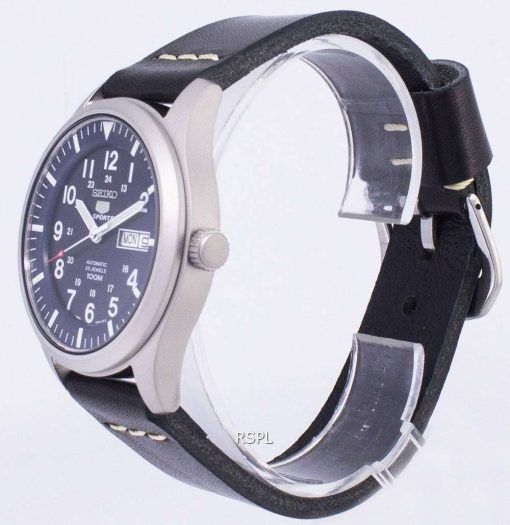 セイコー 5 スポーツ SNZG11K1 LS14 自動黒革ストラップ メンズ腕時計