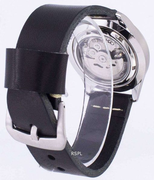 セイコー 5 スポーツ SNZG11K1 LS14 自動黒革ストラップ メンズ腕時計