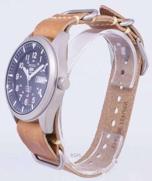 セイコー 5 スポーツ SNZG11K1 LS18 自動茶色の革ストラップ メンズ腕時計