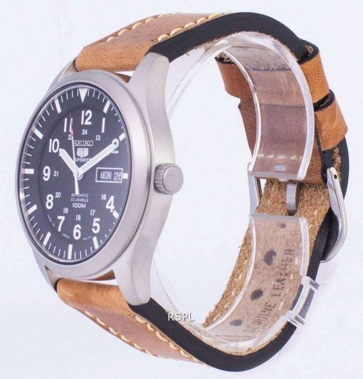 セイコー 5 スポーツ SNZG15J1 LS17 自動日本製ブラウン レザー ストラップ メンズ腕時計