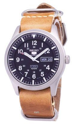 セイコー 5 スポーツ SNZG15J1 LS18 自動日本製ブラウン レザー ストラップ メンズ腕時計