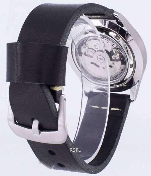 セイコー 5 スポーツ SNZG15K1 LS14 自動黒革ストラップ メンズ腕時計