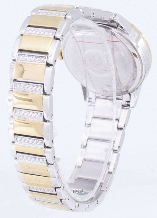 ブローバ結晶ターン スタイル 98 L 245 水晶ダイヤモンド アクセント レディース腕時計