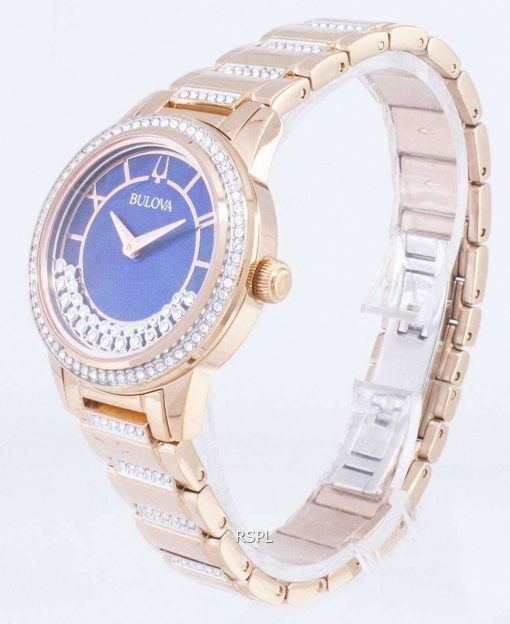 ブローバ結晶ターン スタイル 98 L 247 クォーツ ダイヤモンド アクセント レディース腕時計