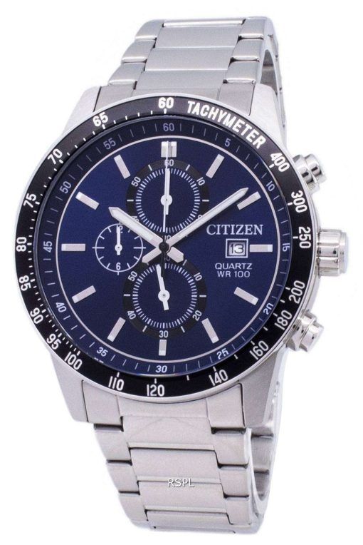 市民クロノグラフ AN3600-59 L タキメーター クォーツ メンズ腕時計