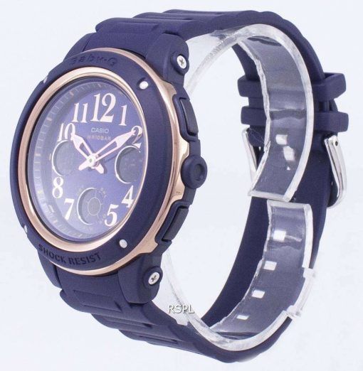 カシオベビー-G BGA 150PG 2B2 照明アナログ デジタル女性の腕時計