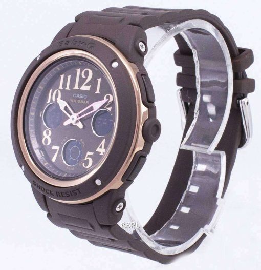 カシオベビー-G BGA 150PG-失格 5B2 照明アナログ デジタル女性の腕時計