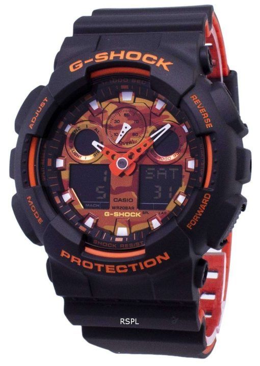 カシオ G-ショック-100BR-1 a GA100BR-1 a アナログ デジタル 200 M メンズ腕時計
