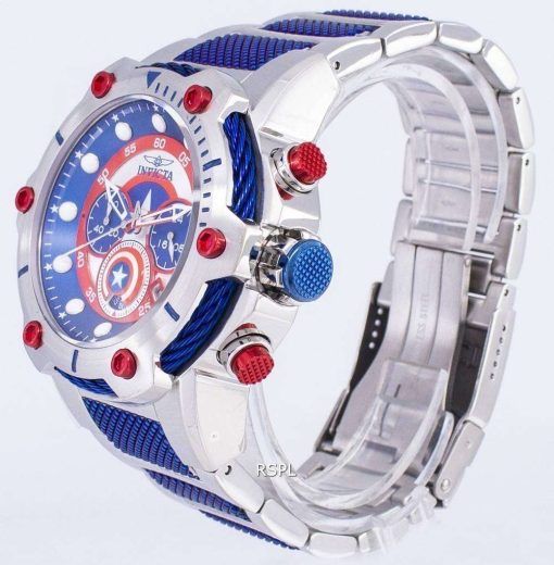 インビクタ マーベル 25780 キャプテン アメリカ限定版クロノグラフ クォーツ メンズ腕時計