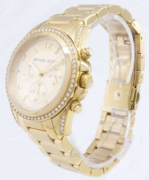 Michael Kors 黄金の滑走路の華やかさクロノグラフ MK5166 レディース腕時計