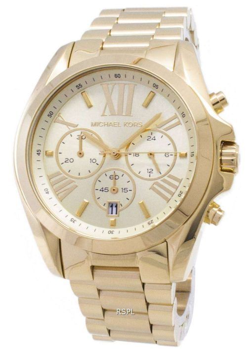 Michael Kors Bradshaw クロノグラフ ゴールド トーン MK5605 ユニセックス腕時計