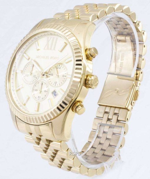 Michael Kors レキシントン シャンパン ダイヤル MK8281 メンズ腕時計