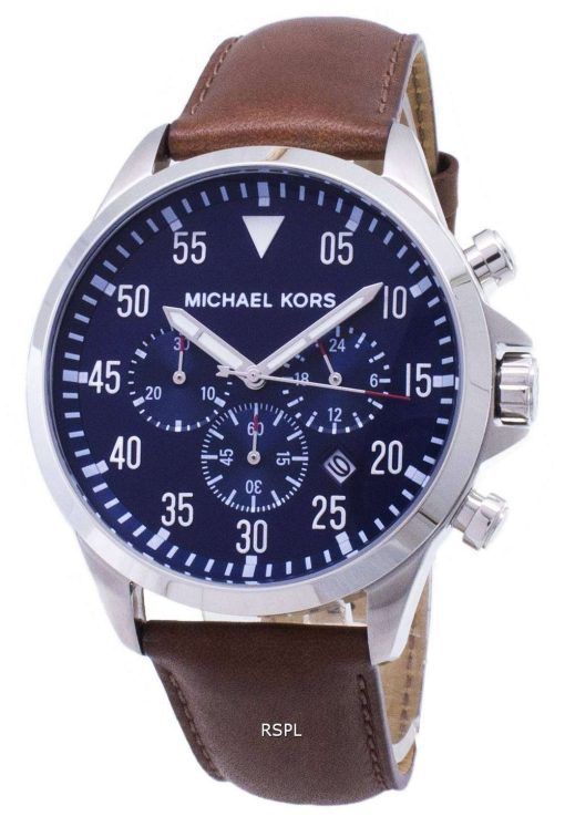 Michael Kors ゲージ クロノグラフ ブルー ダイヤル MK8362 メンズ腕時計