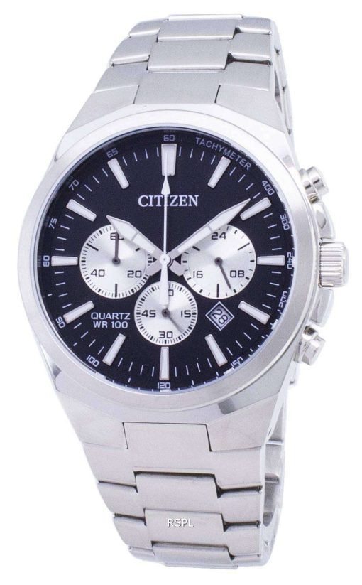 市民クロノグラフ AN8170 59E タキメーター クォーツ メンズ腕時計