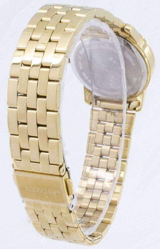市民石英 EU6032-51 D アナログ ダイヤモンド アクセント レディース腕時計