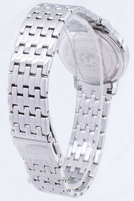 市民エコドライブ EX1480 82D ダイヤモンド アクセント アナログ レディース腕時計