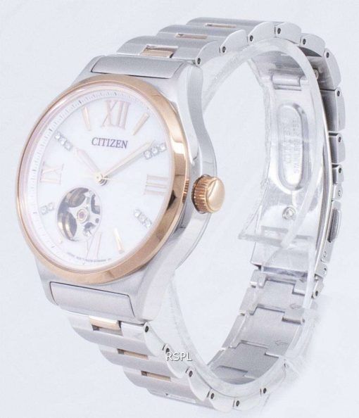 市民自動 PC1009-51 D ダイヤモンド アクセント アナログ レディース腕時計