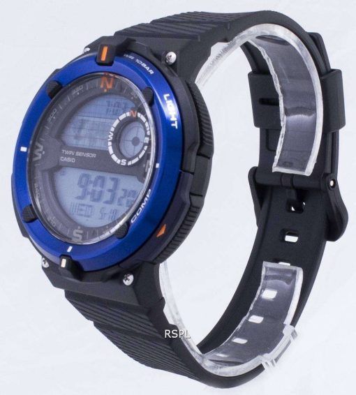 カシオ屋外 SGW-600 H-2 a SGW600H-2 a ツイン センサー水晶デジタル男性用の腕時計