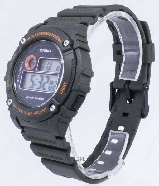 カシオ青年 W 216 H 3BV W216H 3BV 照明器具石英ユニセックス腕時計