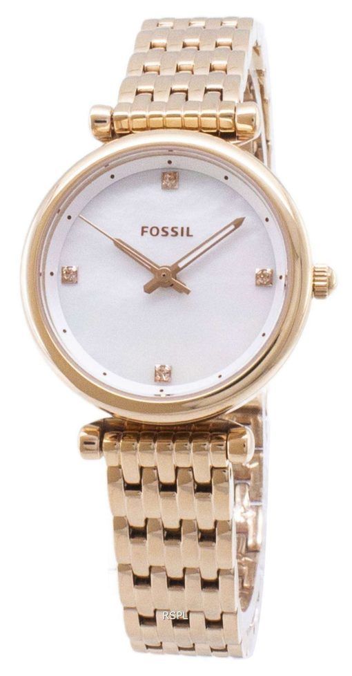 化石 Carlie ES4429 石英アナログ レディース腕時計