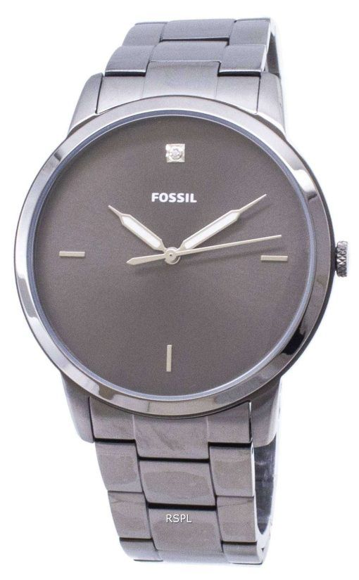 化石のシンプルな FS5456 石英アナログ メンズ腕時計