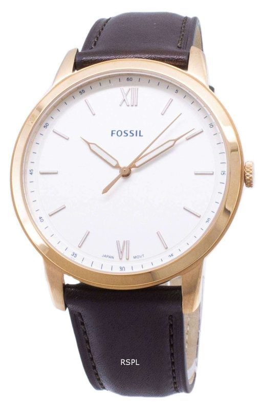 化石のシンプルな FS5463 石英アナログ メンズ腕時計