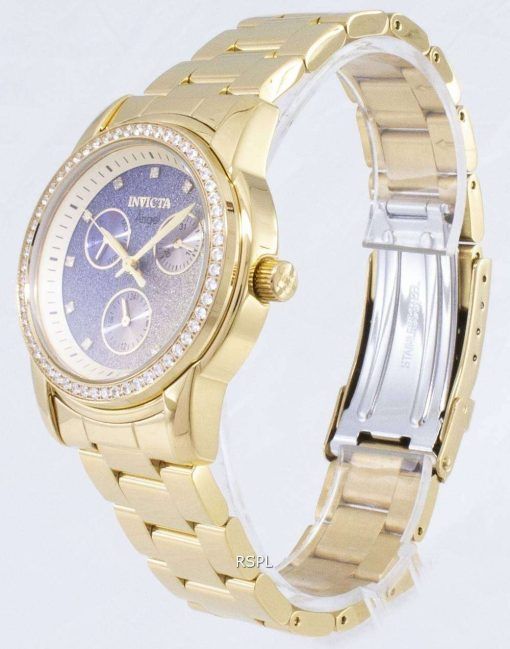 インビクタ天使 23822 クロノグラフ ダイヤモンド アクセント レディース腕時計
