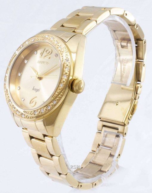 インビクタ天使 27457 ダイヤモンド アクセント アナログ レディース腕時計