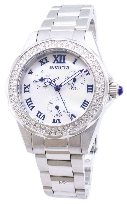 インビクタ天使 28436 ダイヤモンド アクセント アナログ クオーツ レディース腕時計
