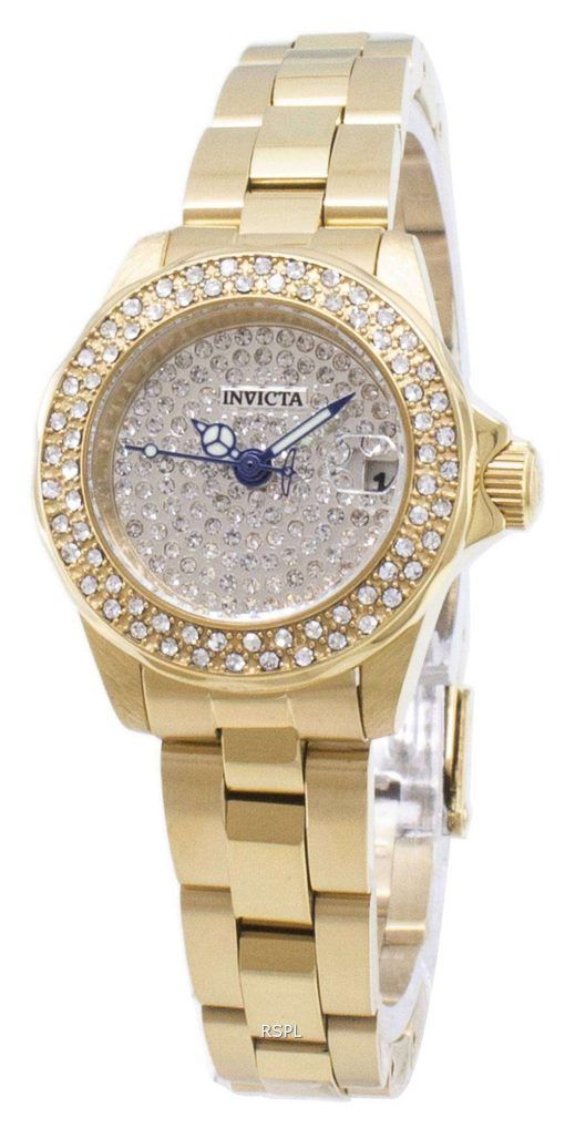 インビクタ天使 28456 ダイヤモンド アクセント アナログ クオーツ レディース腕時計