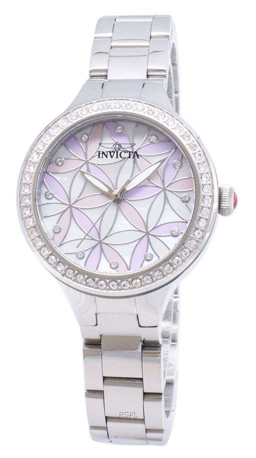 インビクタ ワイルドフラワー 28823 ダイヤモンド アクセント アナログ クオーツ レディース腕時計